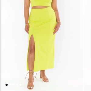 Show Me Your Mumu Cecilia Midi Skirt